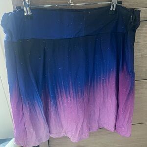 Costume Gradient Blue and Pink Women's Skirt